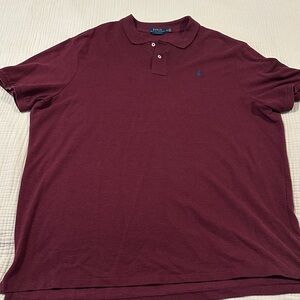 Polo by Ralph Lauren Men's Burgundy Polo Shirt XXL